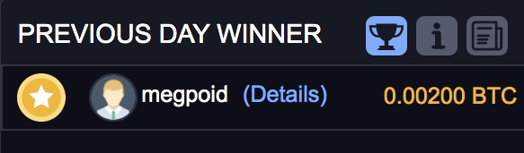 bitoddsio's tweet photo. The winner of today's BITODDS Giveaway Stage with 200,000 satoshis was megpoid! Congratulations!
#Bitcoin #BTC #Giveaway https://t.co/51iPYNRmmV
