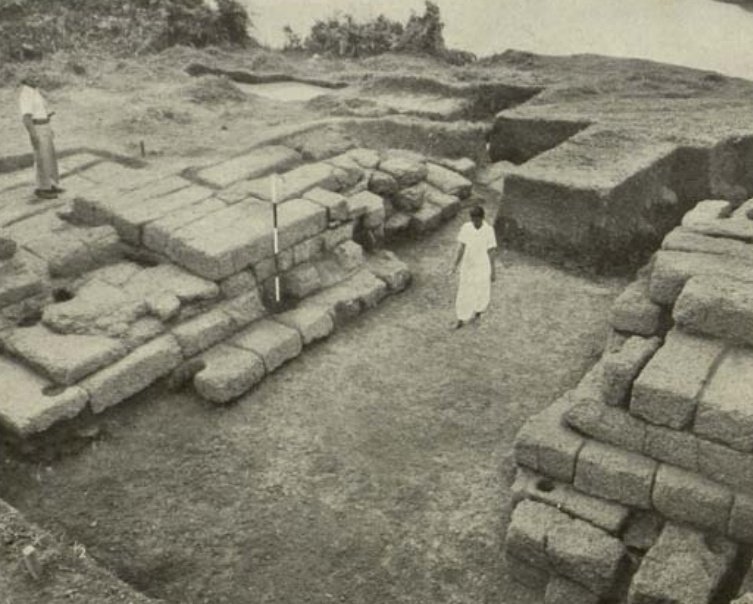 Pic 1: Western gateway showing the south east corner of the southern flank, showing laterite basement with super structure of brick.Pic 2: Repairing the outer surface of southern flankPic 3: Western gatewayPic 4: Entrance to the western gateway.