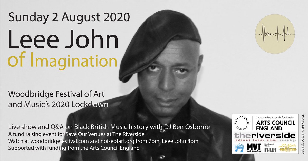 Woodbridge Festival of Art and Music's Lockdown 2020 presents “ACOUSTICLEEE” an intimate Q &amp; A + live performance from LEEE JOHN OF IMAGINATION LIVE from the Riverside. Check out this little promo teaser link of what’s in store: - facebook.com/581685738/post…