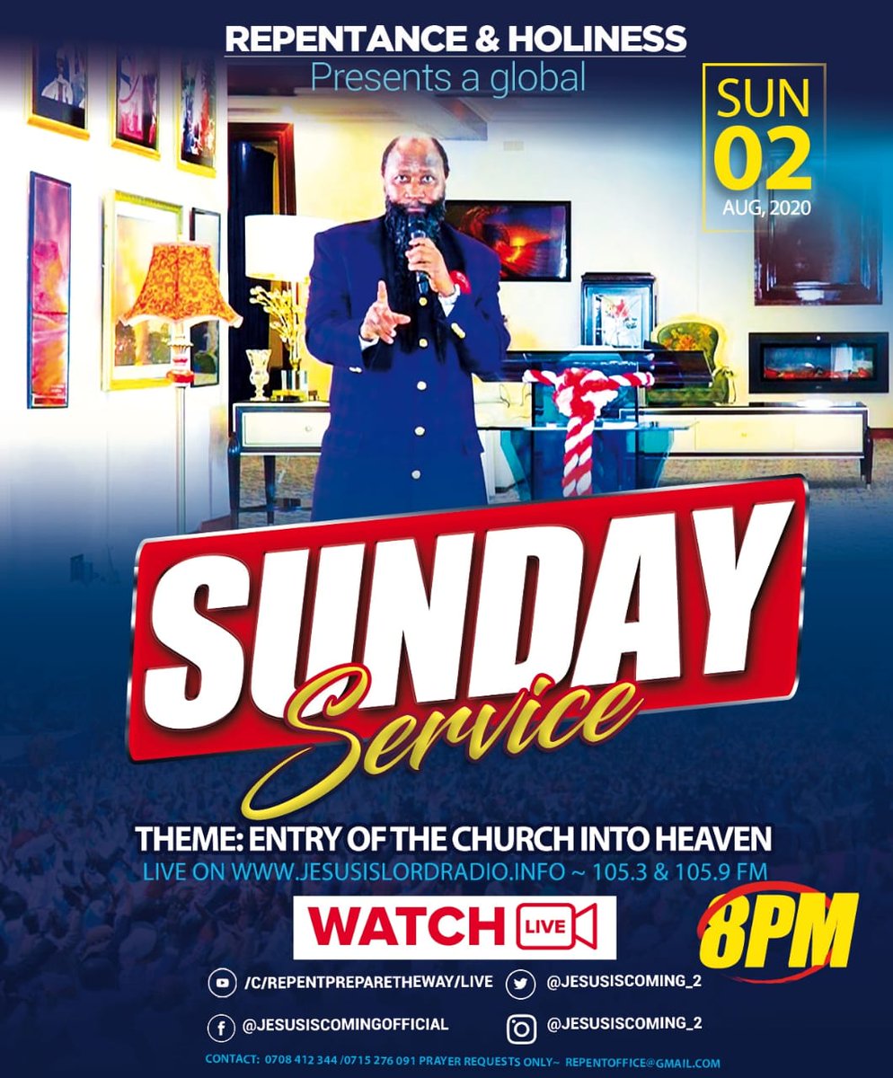 NabwireSarphine's tweet photo. Only a repentant and a Holy church will enter Heaven.
Hebrews 12:14
#MegaSundayExpo https://t.co/PN2WpPo0rj