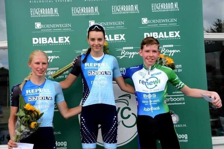 kimbaptista1's tweet photo. With our race in Belgium cancelled we headed to Rotterdam for the ZoMoCo. Happy to take a 1-2 with Maaike also tick of the @cyclingweekly #CW5000 challenge @DaveRaynerFund #RaynerFDN https://t.co/XV9Ik3DRGL