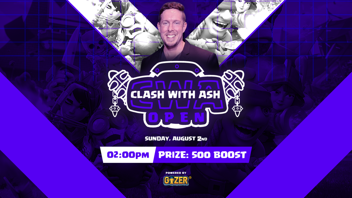 GIZER's tweet photo. The 2pm @CWA Open will start in 30 minutes! Don't miss out on more @ClashRoyale competition, prizes, and opportunities!
Join: https://t.co/9Zr4z1PoMd
#GameOn #CWAOpen #Tournament #MobileGaming #ClashRoyale #ClashWithAsh https://t.co/5W90kPqFBj