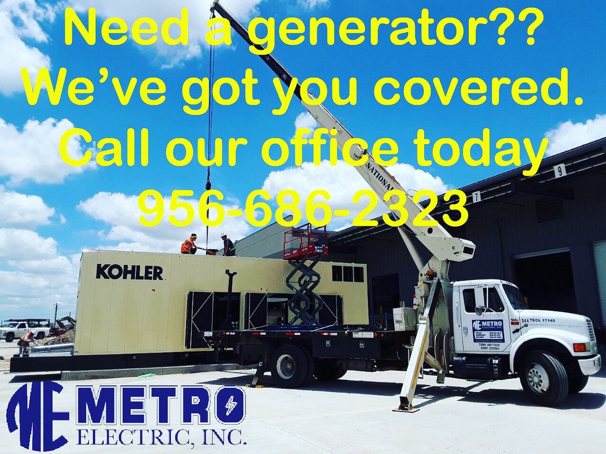 Metro_Electric's tweet photo. Need a generator?? We’ve got you covered. Call our office 956-686-2323 or submit a service request on our website. https://t.co/AvXWOMFw2O #generators #metroelectricrgv #mcallen #mcallentx #brownsville #brownsvilletx #riograndevalley #rgv #hurricaneseason #hurricane https://t.co/Wn5LBBI9Ye