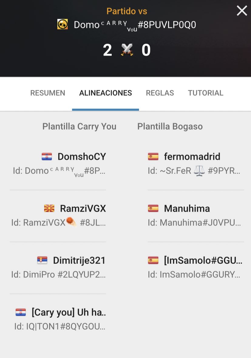 SrFer_bs's tweet photo. Nos descalifican de @ArenaGGes porque los rivales se inventan un report por no presentarnos. Un compañero necesitaba unos minutos para unirse. Se lo hemos comentado a los rivales y educadamente han dicho que sí. Antes de los 10 minutos, Samolo se une y le damos todos a ready https://t.co/kSAMbhob8x