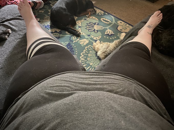 This is my fav way to sit on the couch, in the corner! Ahhhhh so nice lol https://t.co/f6R5BKpr97