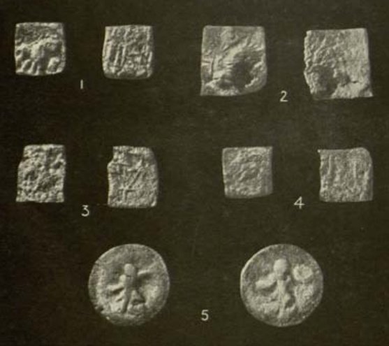 Pic 1: Gold coin of King DharmadamadharaPic 2: Various coins which were made of lead and copperPic 3: Pottery coin mouldsPic 4: Ivory spacing bead**Historians must do some research on the King Dharmadamadhara