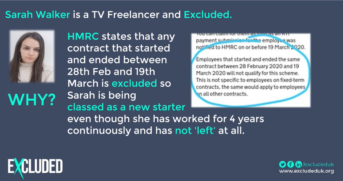 justkerryb's tweet photo. As a teacher, I've paid taxes for many years. Now as an examiner, I'm excluded PAYE freelancer &amp; refused furlough and can access no support. We NEED your support, we NEED your voices. We are #ExcludedUK and #wearenotgoingaway
@Keir_Starmer  
@AnnelieseDodds  
@Ed_Miliband https://t.co/VKQ19x4yKj