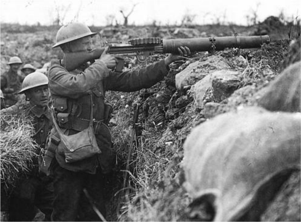 The Germans continued to counter-attack but suffered badly. The right battalion, the 6th Seaforth Highlanders, had most opportunities of inflicting losses on the enemy. One company alone had five Lewis guns firing on the enemy at the same moment. One gun getting through 28 drums!