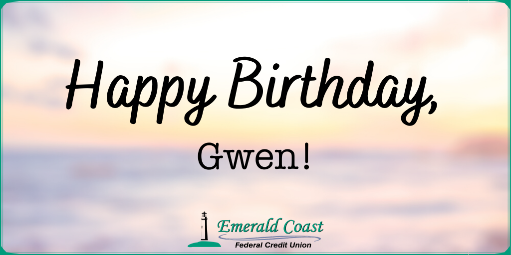 emeraldcoastfcu's tweet photo. Happy Birthday, Gwen! ๐ We hope you have a fantastic birthday filled with fun and celebration. ๐May all your wishes come true! ๐
#Celebrate #PortStJoe #Florida #InGulf https://t.co/yg6PldZ0N3