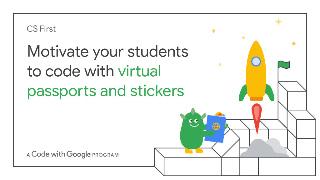 GoogleForEdu's tweet image. You can't say this teacher tip isn’t ✈️. @PMGoogleGoddess brought #CSFirst to her #DistanceLearning classroom by creating passports using #GoogleSlides for students to put virtual stickers in after completing each coding activity. goo.gle/2B7WZKC
