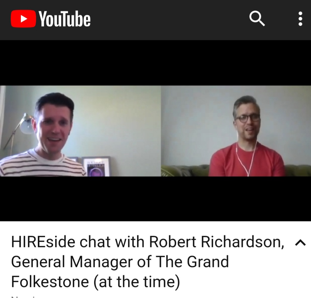 Recorded back in May &amp; released this week, it was great to have a 'HIREside Chat', talking about the people who inspire me and have helped shape my professional development, and why I wouldn't enjoy working with the version of me that started his career!
youtu.be/9gZYXRN7Wtc