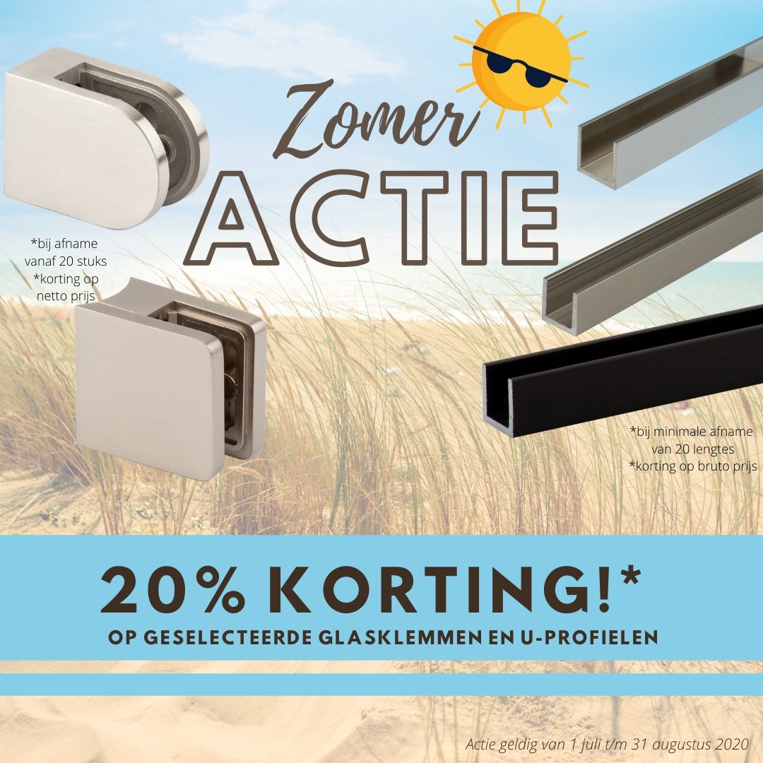 Timmers_BV's tweet photo. De laatste maand van de zomeractie is begonnen! Profiteer deze maand nog van onze zomeractie voor de U-profielen en geselecteerde glasklemmen. Meer info? Neem contact met ons op via 0162-461175. #aanbieding #zomerkorting #beslag https://t.co/fAnLXXas6t