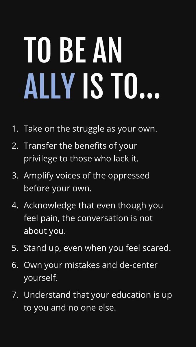 When we fail to amplify the voices of people of color, WE ARE FAILING. “Saying you’re an ally is much easier than actually being an ally. Saying you’re an ally looks good on paper, especially if you’re never questioned about your inaction.” #Fresh  http://guidetoallyship.com 