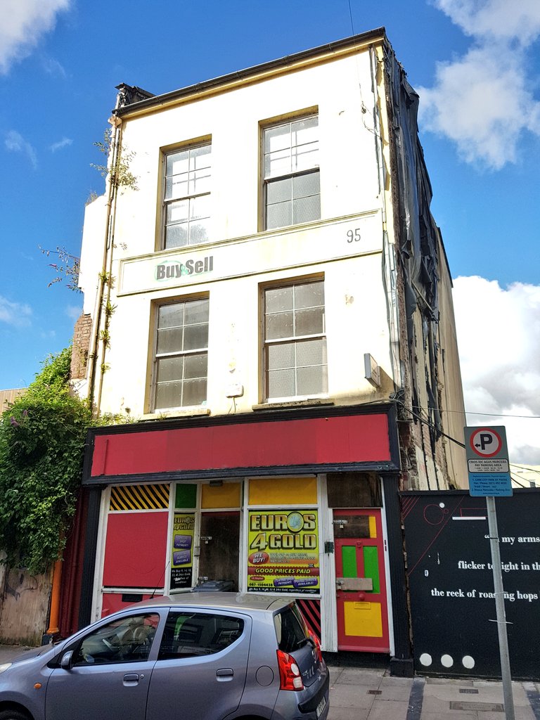 neighbouring property, also vacant walking around  #Cork city you are constantly struck by the neglected building stock, dereliction & homelessness  #CorkCC & Irish  #pfg need to do more, policies clearly aren't working #housingforall  #regeneration