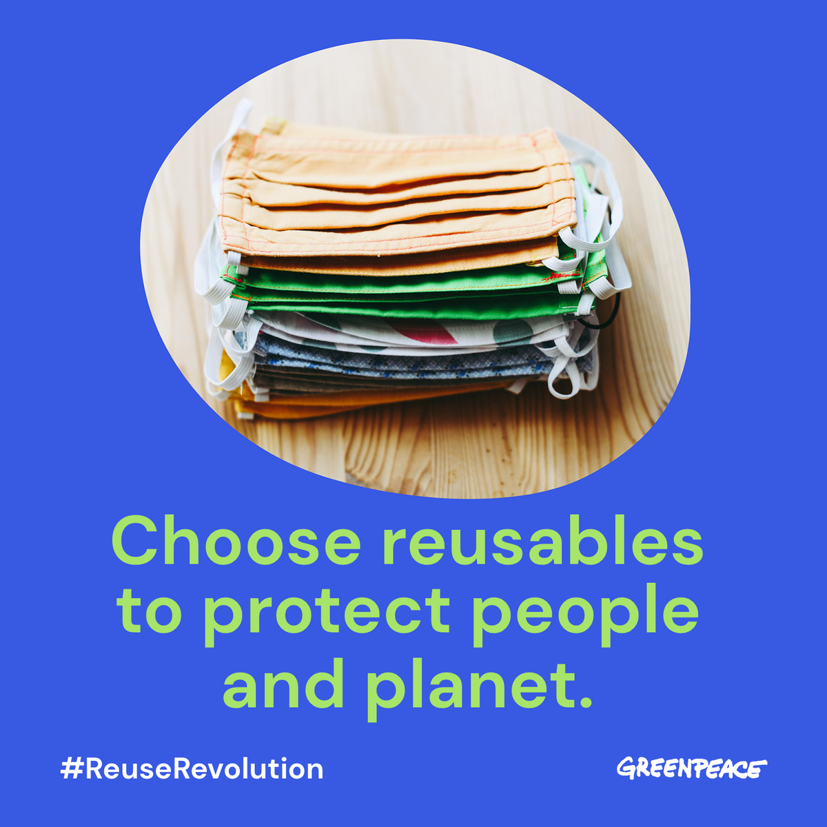 Greenpeace's tweet photo. We need to protect people and the planet during the pandemic. Are you part of the #ReuseRevolution?
https://t.co/MlWvOgT0e3 https://t.co/SwnpV0tZTr