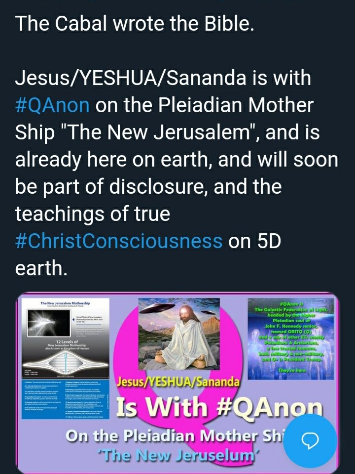 Wagface's tweet photo. Love that #QAnons are slowly becoming gnostics https://t.co/vRC5oF8t7j