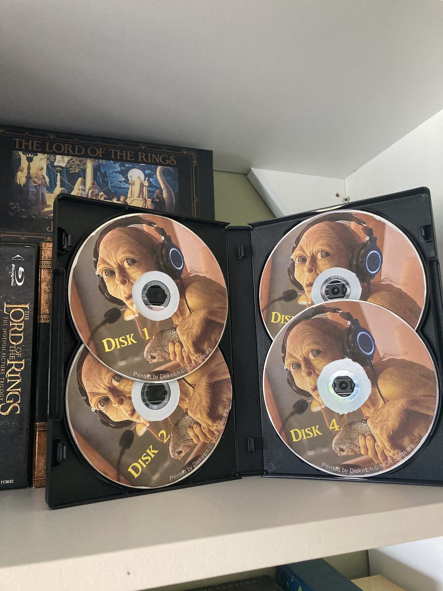  #TolkienEveryday Day 11My custom copy of  @andyserkis Hobbitathon on DVD. Can’t wait to have it on the shelf next to Andy’s official audiobook come September