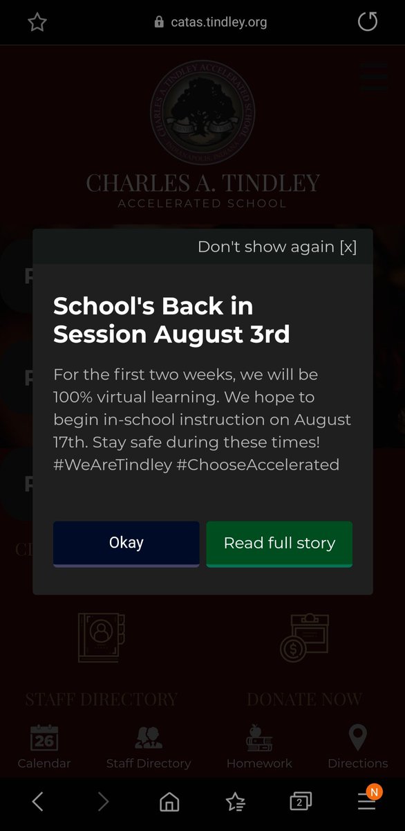 TindleyCATAS's tweet photo. Have you checked out our new and improved website? https://t.co/fxVjWIKds8
#ChooseTindley #ChooseAccelerated #WeAreTindley #CollegeOrDie https://t.co/iQ1eyDjJhM