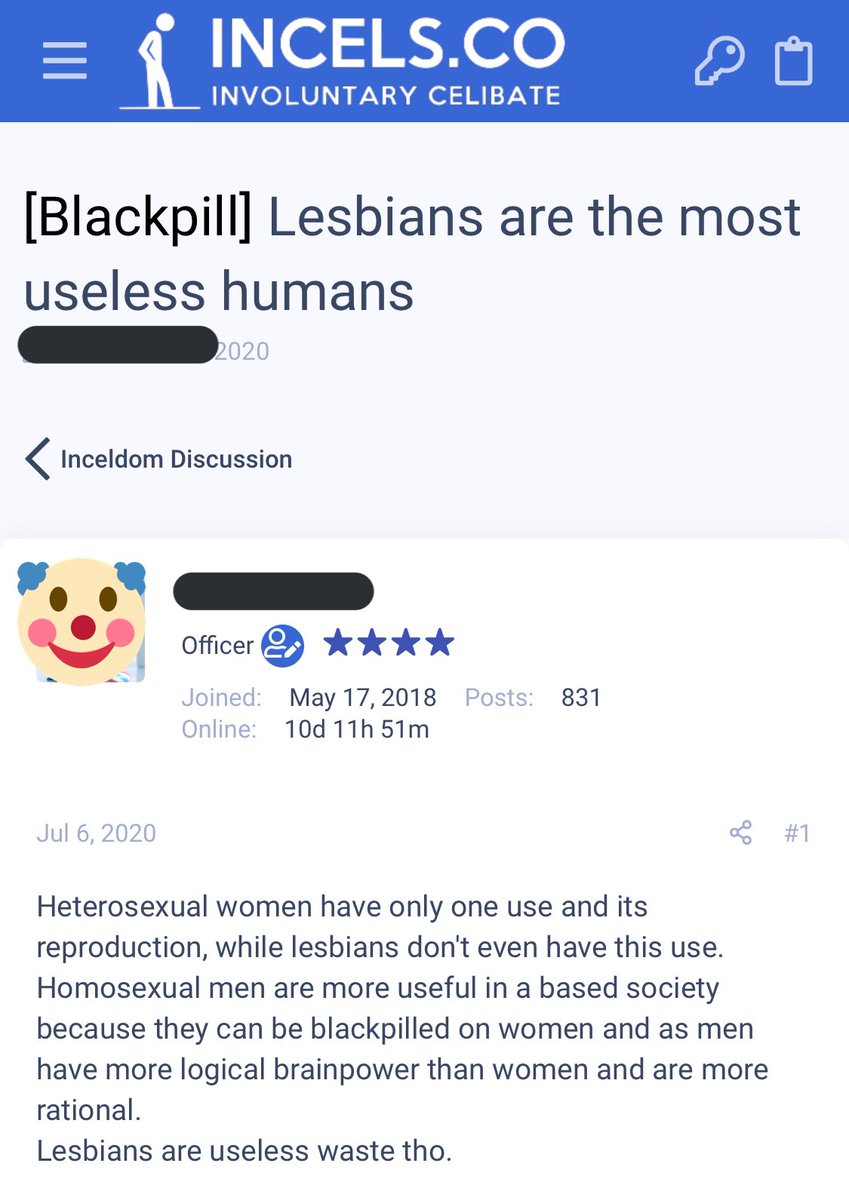 EXPELincels's tweet photo. Incels weigh in on lesbians.
TW: homophobia, ignorance
#EXPELincels #imbecel https://t.co/Kq3KJHOOvT