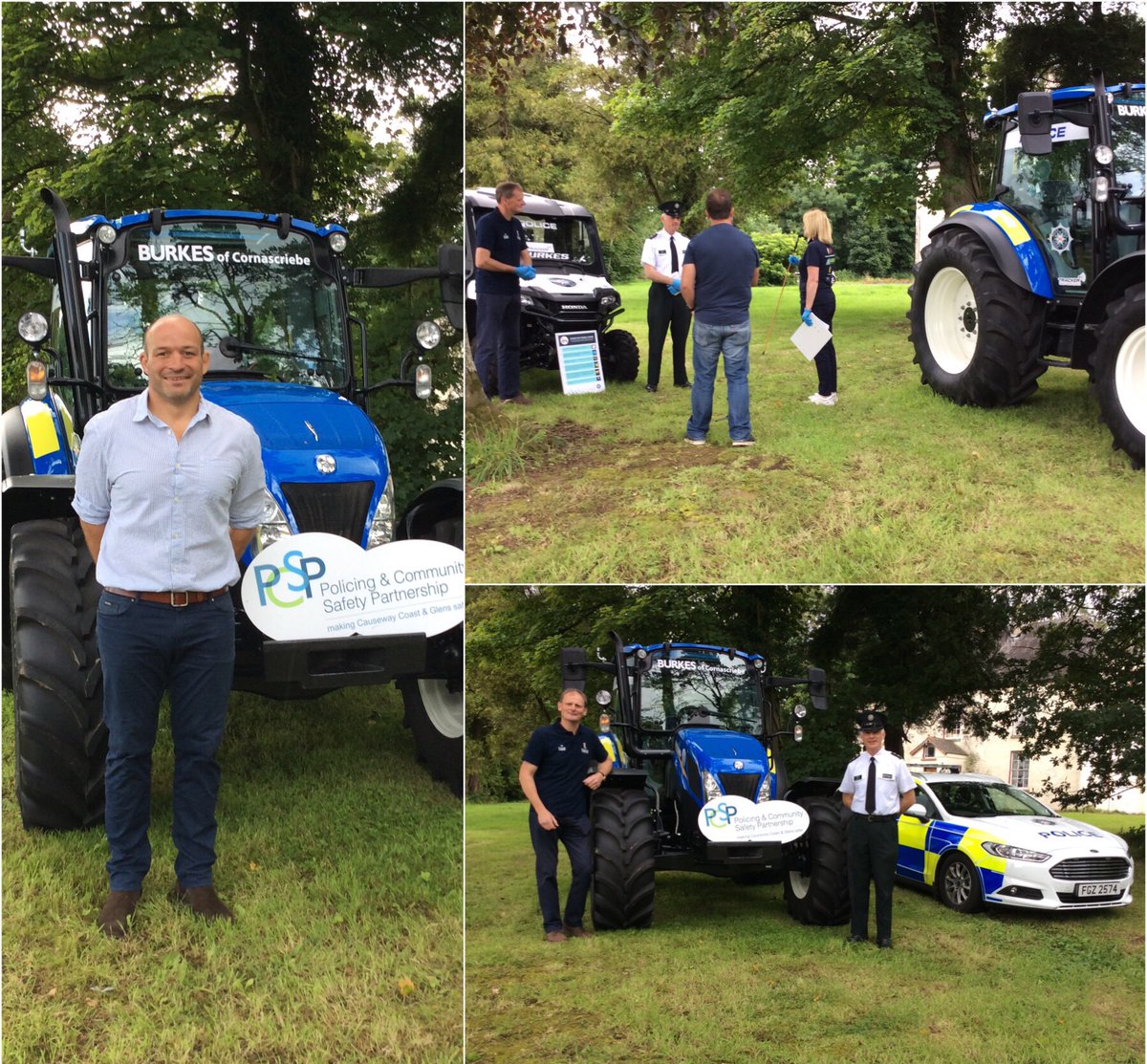 PSNIABC's tweet photo. Insp Leslie Badger joined Rory Best &amp; David Brown @UFUHQ Vice President, for #OpenFarmWeekend which went ‘virtual’ this year. Online viewers got to see Inspector Badger speaking live from Armagh Apple Farm about rural crime prevention.

#KeepingPeopleSafe 
#BOIVFW2020 https://t.co/ixBiEhgtP6