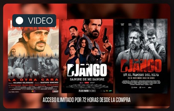 - Cinéfilos, ¡veamos la trilogía de #Django! ¿Las conoces?
- ¡Claro! Recuerdo que todo inició con su llegada a Lima.
- Sí y solo anhelaba salirse del circuito criminal. Luego, intentará recuperar a su familia. ¿Recuerdas lo que pasó al final?
- ¡Búscalo en <a href="/joinnus/">Joinnus</a>! #CinePeruano.