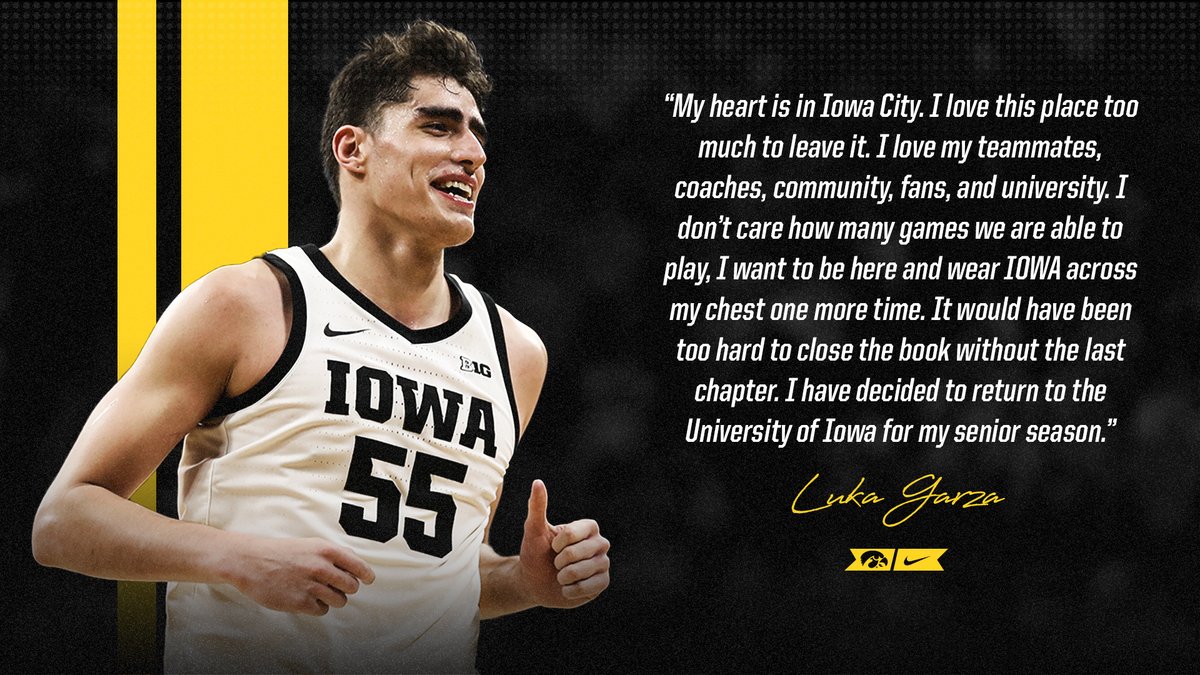 𝙏𝙝𝙚 𝙨𝙩𝙤𝙧𝙮 𝙞𝙨𝙣'𝙩 𝙛𝙞𝙣𝙞𝙨𝙝𝙚𝙙.

#GarzaReturns | #Hawkeyes
