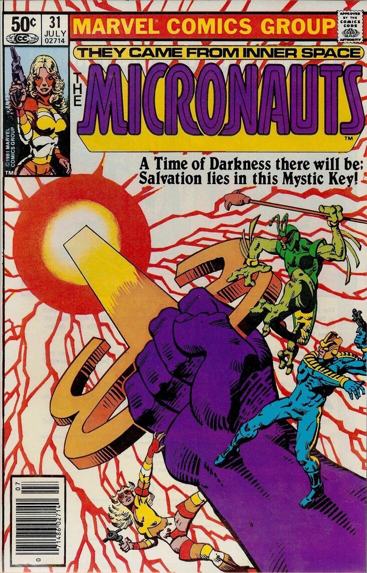 I also want to add Micronauts 30-33! The first twelve issues of the series were so great, but I also have a fondness for later arcs including these issues that follow the team’s search for keys to unlock the enigma force. New worlds. New heroes.