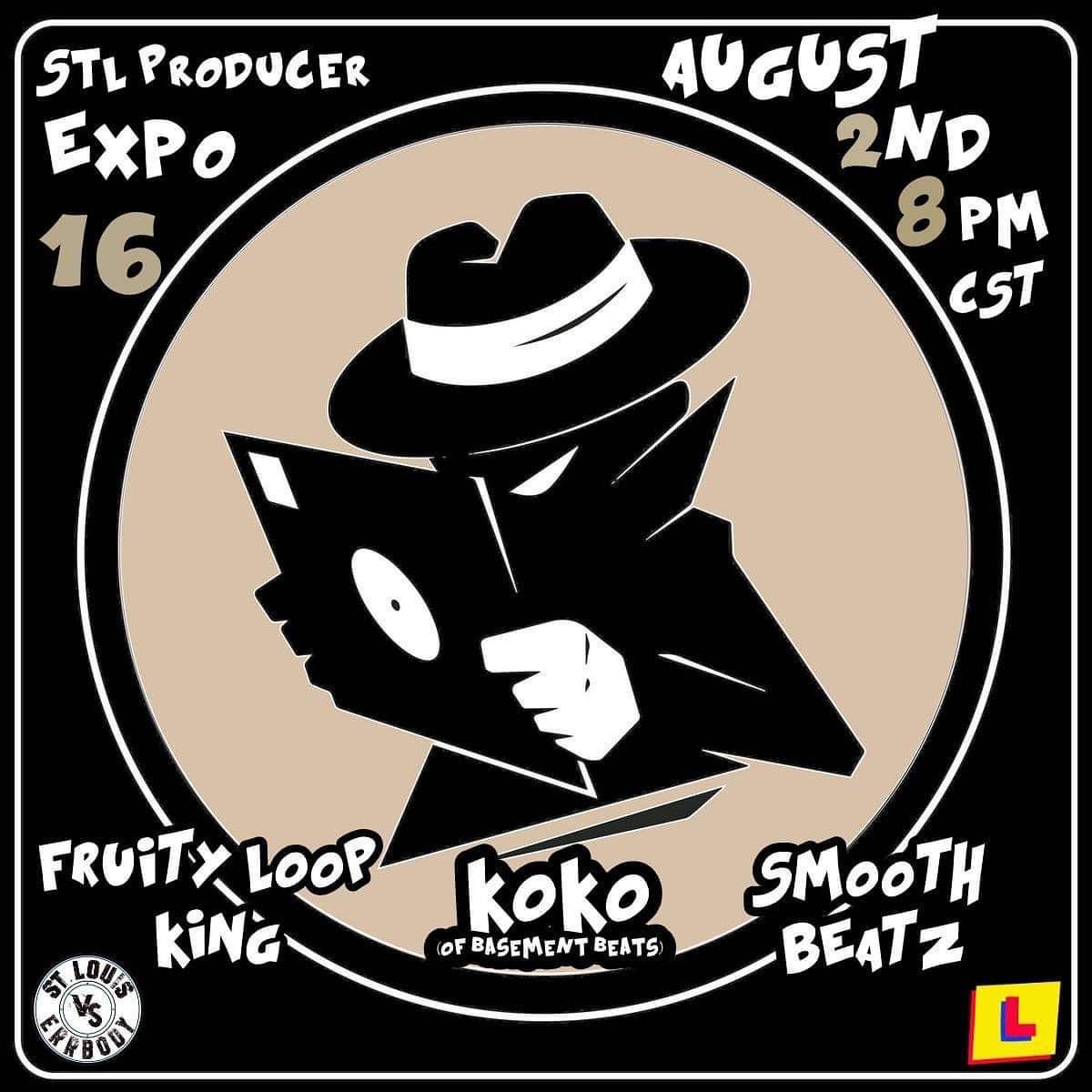 STLvsErrbody's tweet photo. Tonight on the 16th installment of the #STLProducerExpo we have platinum producer Koko, 2019 SlumFest Producer of the Year Fruity Loop King, and @SmoothBEATZ providing tunes for our ears this evening. Tune in tonight at 8pm on our Facebook page #STLvsErrbody https://t.co/QzNQQmAsdC