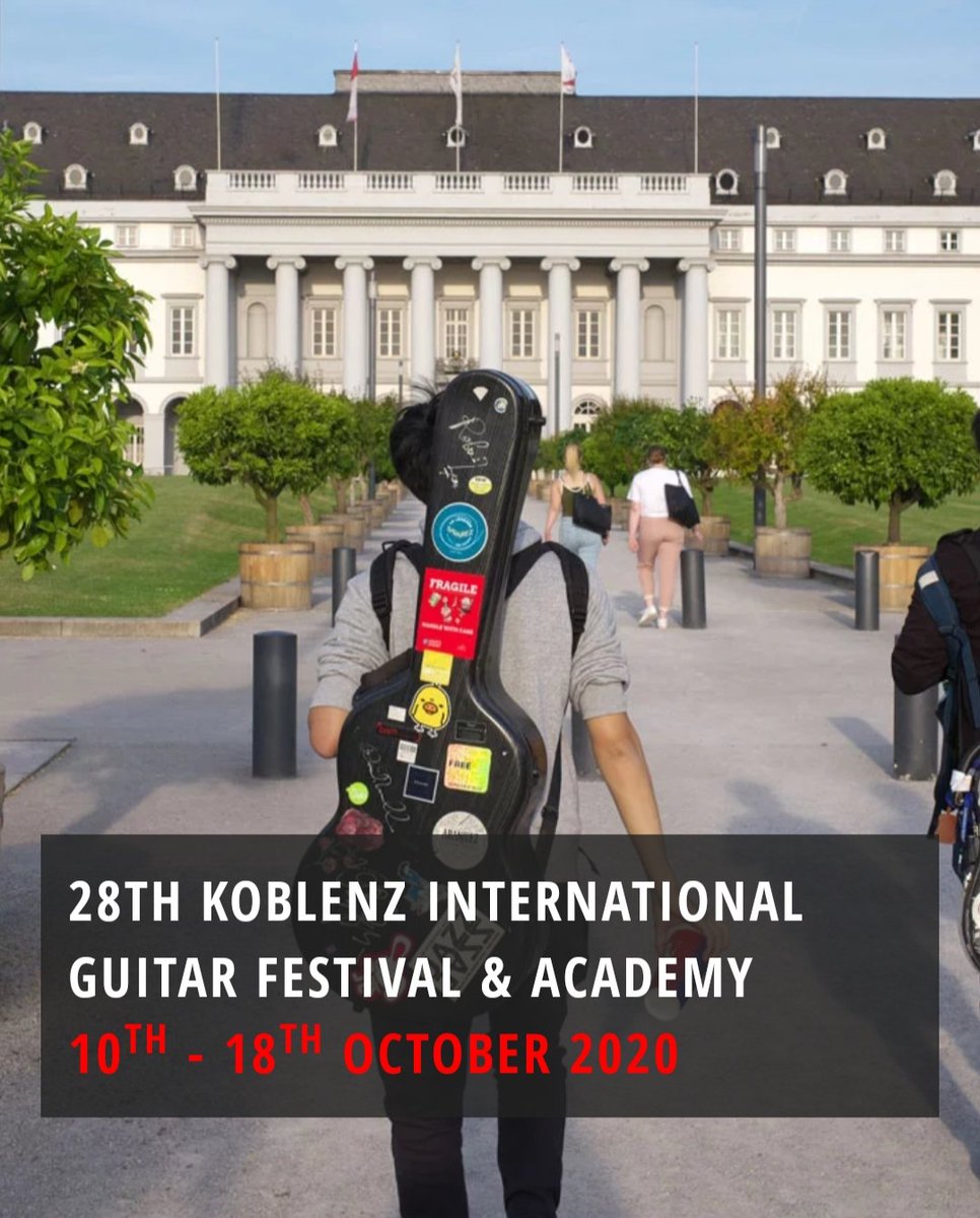 DEAR FRIENDS,
Finally, we are happy to present to you the 28th Koblenz International Guitar Festival “Special Edition” 2020! 
For more information please visit koblenzguitarfestival.de
#koblenzguitarfestival
#kigfa