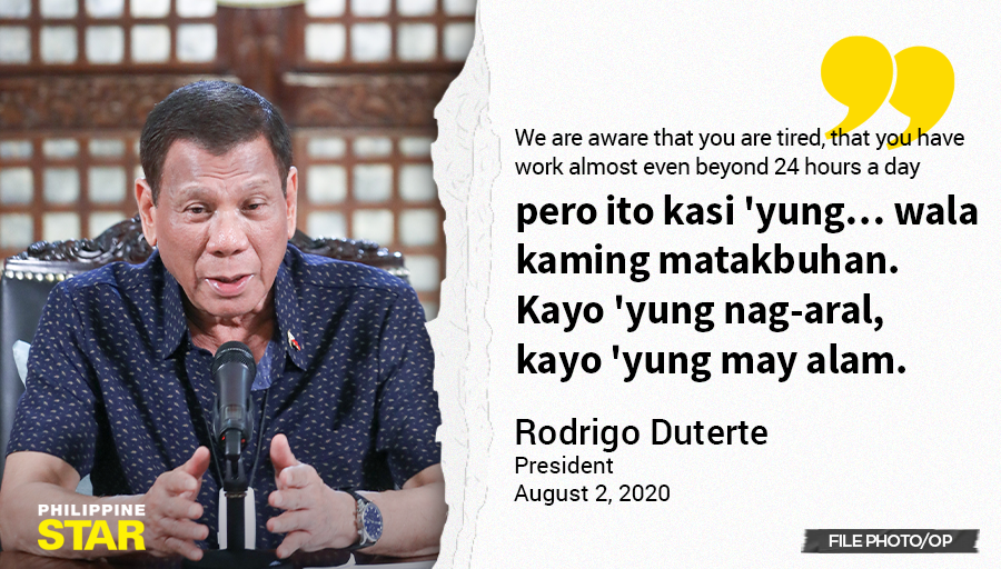 PhilippineStar's tweet photo. The government is doing everything to alleviate the situation, President Duterte assured in his address late Sunday night. https://t.co/qBxNJ4XsLf