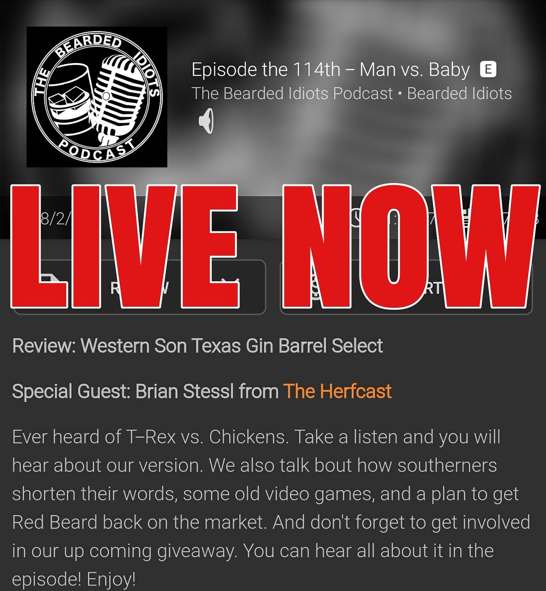 Yo, new episode is out. Get it in ya fellow #idiots!

#stayready #ginreview #manvsbaby #oldschool #baddudesvsdragonninja #southernaccents #giveaway #podcast #nsfw #comedy #SupportIndiePodcasts