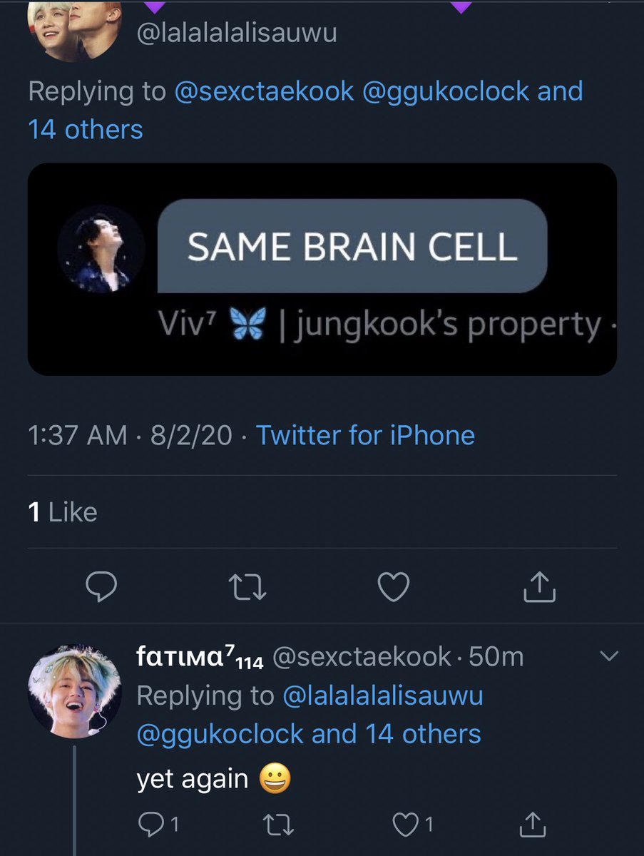#1 The Soulmates ft.  @sexctaekook &  @lalalalalisauwu - the ones who share the same brain cell