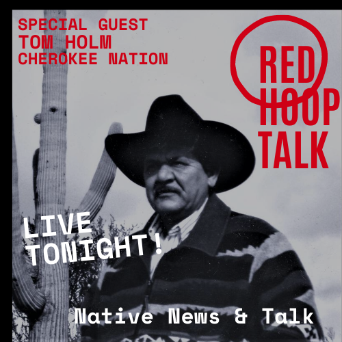 IndianAffairs's tweet photo. Shannon and her guest co-host SHELDON SPOTTED ELK can't wait to hear some #OldIndianStories from TOM HOLM, #CherokeeNation #NativeAmericanHistory #NativeVeteran. Tonight LIVE on #REDHOOPTALK at 7 PM ET. https://t.co/AVtPZFlFv2 https://t.co/tnxCxdM1tx