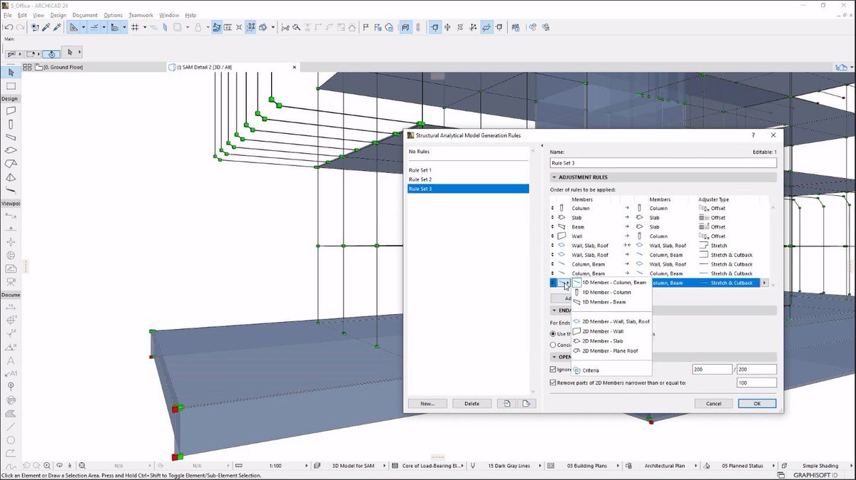 ArchiCAD_NY's tweet image. @ARCHICAD now has the ability to automatically create a #structuralanalysismodel (SAM) from the #buildingmodel, which is what the #structuralengineer needs for the #structuraldesign of the project buff.ly/2Wxzqm6 via @AECbytes