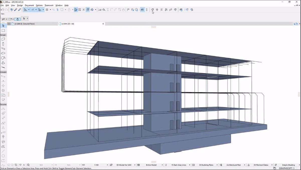 ArchiCAD_NY's tweet image. @ARCHICAD now has the ability to automatically create a #structuralanalysismodel (SAM) from the #buildingmodel, which is what the #structuralengineer needs for the #structuraldesign of the project buff.ly/2Wxzqm6 via @AECbytes