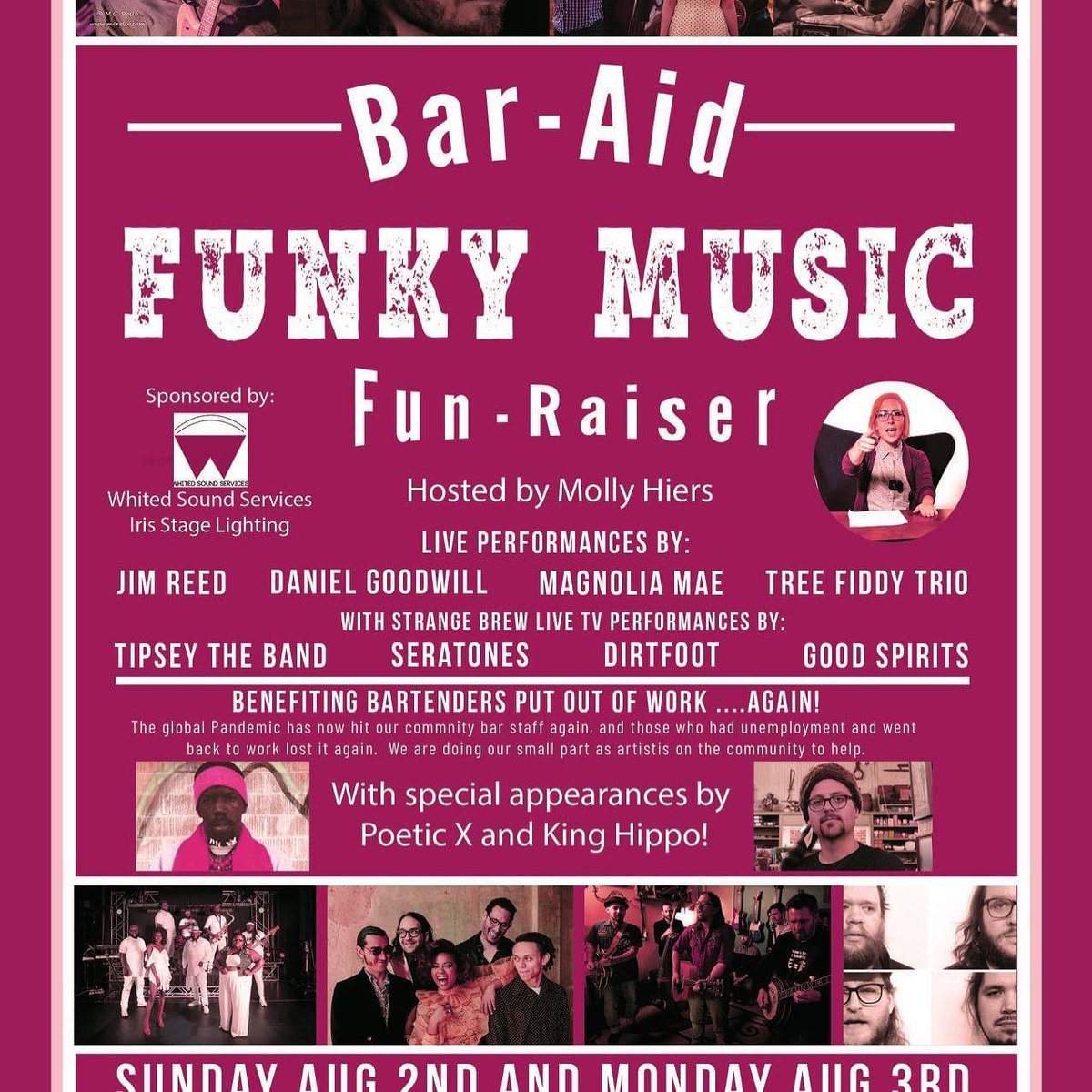 InfamousWS's tweet image. FOR THE NEXT TWO NIGHTS.....GRAB A DRINK....SUPPORT THE VENUES THAT SUPPORT THE MUSIC!!!!  LIKE AND SHARE.  THIS SPECIAL TWO DAY BAR-AID FUN-RAISER AND FUNKY MUSIC EVENT!  PRIZE GIVEAWAYS!  #livewhatyoulove #musicislife #covidfundraiser #inittogether