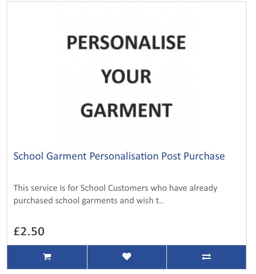 Once you have found the right size, buy embroidery online then pop your school uniform back for naming.