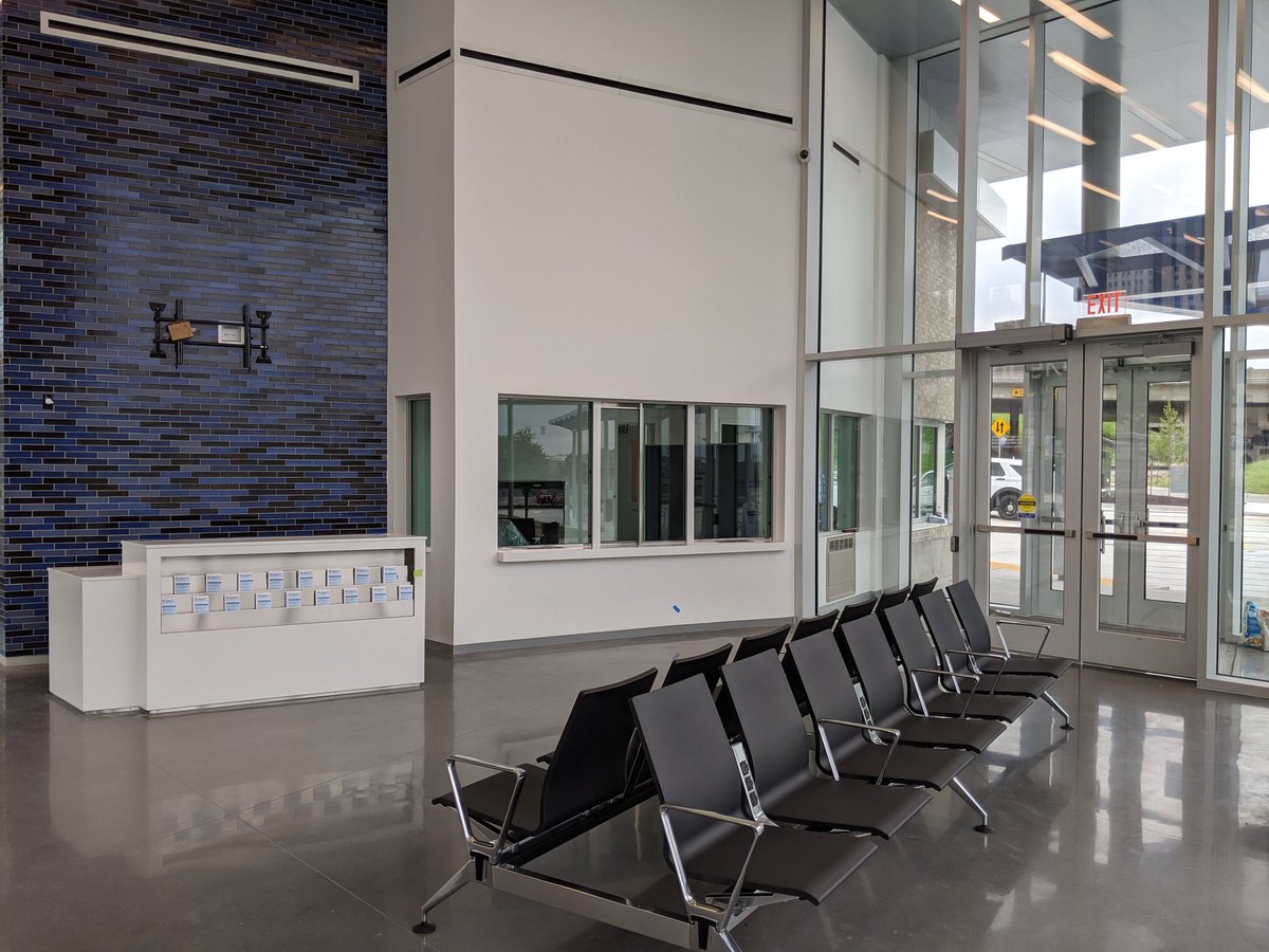 kcmax24's tweet photo. When the East Village Transit Center lobby is able to open (thanks for the delay COVID) it's going to be a great space for riders.  It's not a hangout space but a convenience for riders as they wait for the next bus.  Loiterers will be asked to move on.  Coming soon KC! https://t.co/7K9KWMVN7j