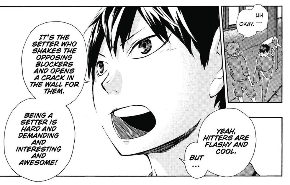 "It's hard and demanding and interesting and awesome!"Baby <3 #Haikyuu