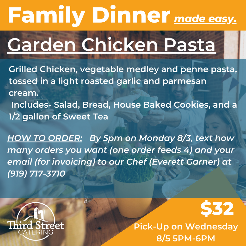 thirdstreetec's tweet photo. Who needs a night off from cooking? Text your order by 5PM on Monday, and let Third Street Catering take care of Wednesday night for you! https://t.co/QUxHyirfe0