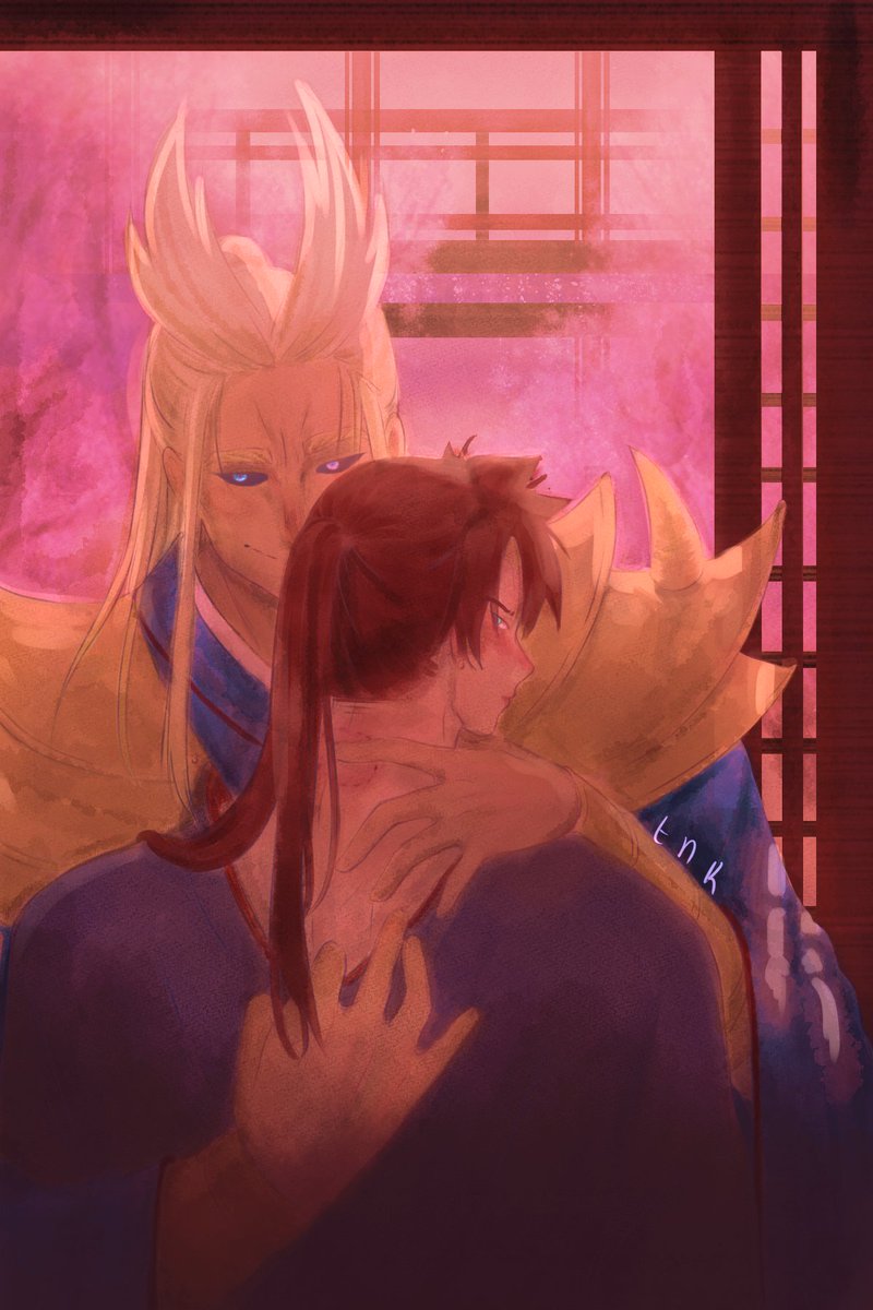 TNK_NSFW's tweet photo. Second collab for @knotYAbang. Unfortunately my partner disappeared, but I'm gonna read the story as soon as it's done if she ain't dead :)
Emperor Toshinori and Lord Todoroki. sfw version
#knotyouraveragebang #BNHA #MHA #ToshinoriYagi #TodorokiEnji #Villainallmight #Endeavor https://t.co/villQe2Hd9