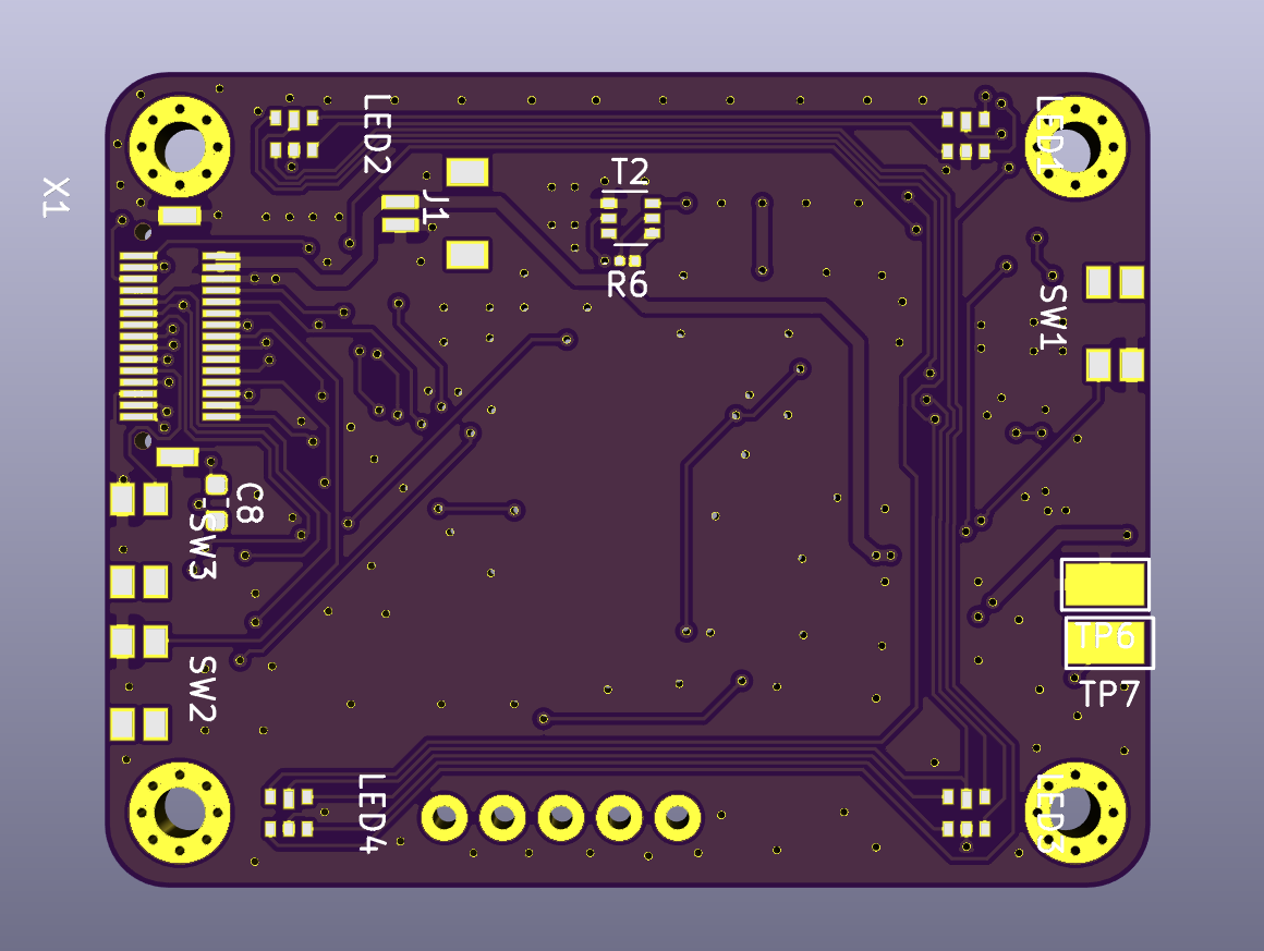 May 15: We place the order for the first prototypes of the top PCB. It is still a very rough prototype. It uses 0201 components just like the bottom PCB. A decision will will come to haunt us in the future....