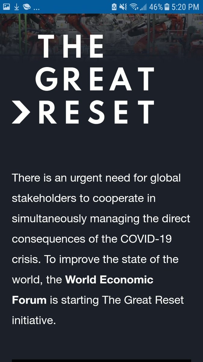 17How do I know for sure their plan is a  #GreatReset?They tell usLet me be clear first :I do believe the world has serious problems. We need a cleaner enviromentHealthcare for everyone and to treat each other better, kindly and loving.Their plan is population control