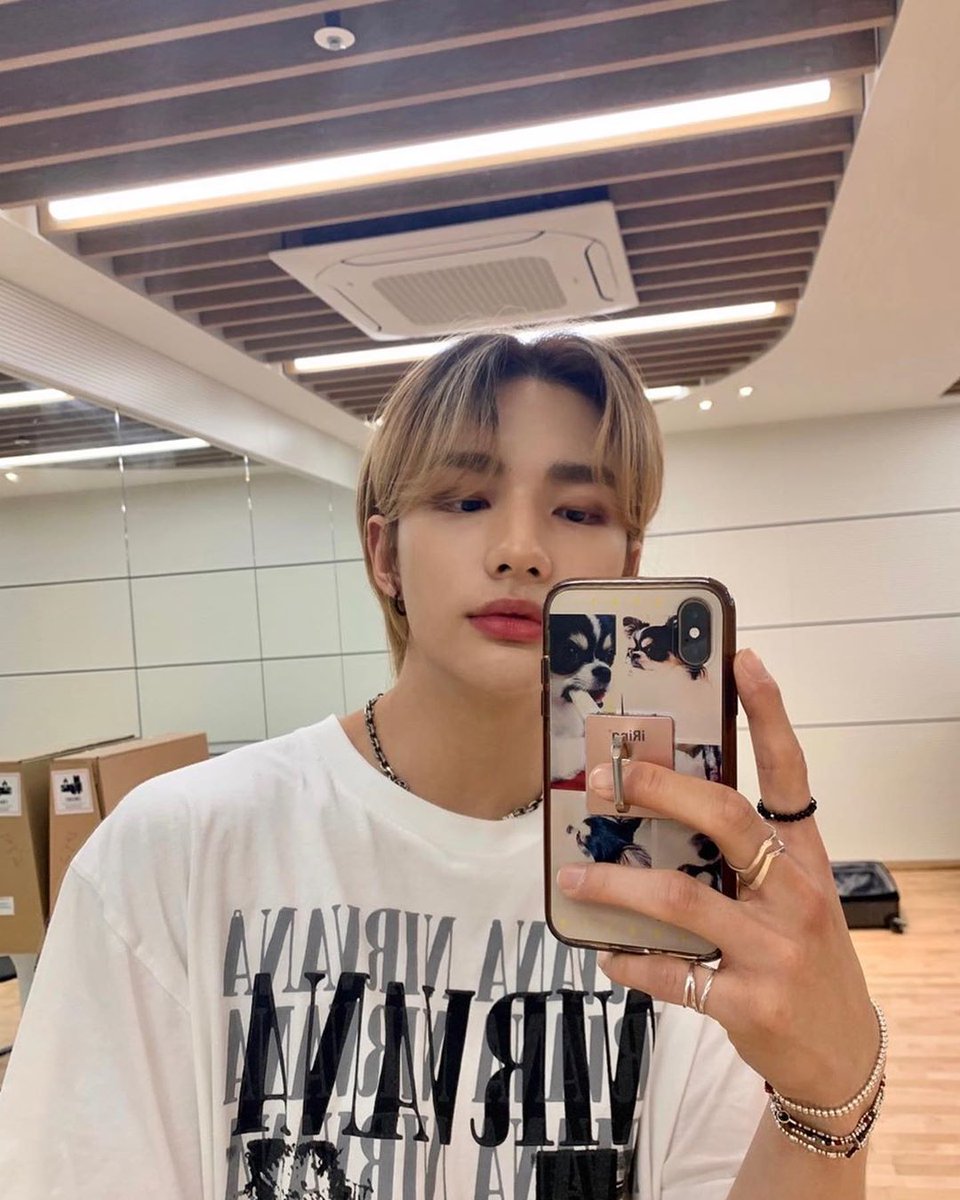 hyunjin& #39;s mirror selfies through the years; a thread