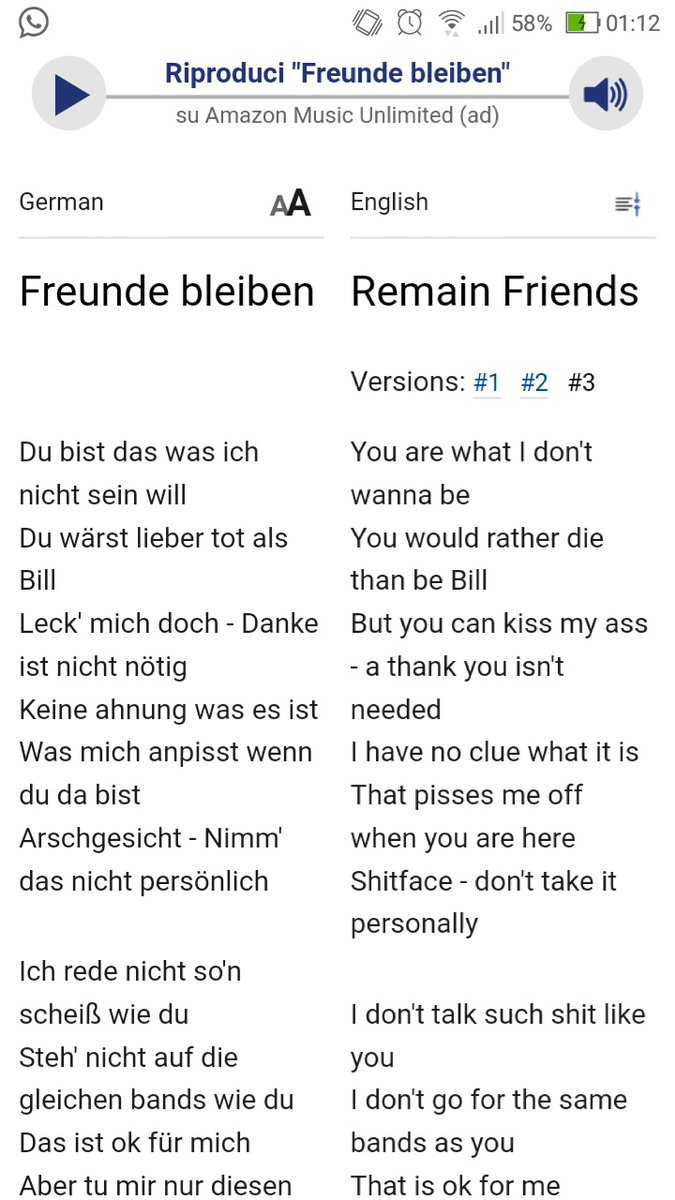 freunde bleiben lyrics