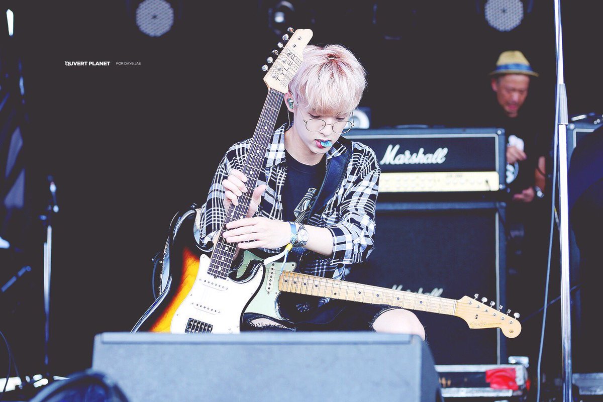 day6 jae biting his guitar pick; a thread