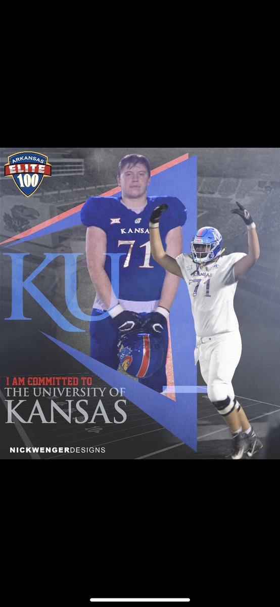 Brock Burns (@brockburns54) on Twitter photo Extremely blessed and excited to call myself a Jayhawk‼️🔵🔴 Jeremiah 29:11 #Committed <a href="/ArElite100/">Arkansas Elite 100</a> <a href="/KU_Football/">Kansas Football</a> <a href="/nickwenger5/">Nick Wenger</a> <a href="/samspiegs/">Sam Spiegelman</a> @SWiltfong247 <a href="/gabrieldbrooks/">Gabe Brooks</a> <a href="/ChasenScott/">Scott Chasen</a> <a href="/JayhawkSlant/">JayhawkSlant</a> <a href="/BurnsJeremie/">Jeremie Burns</a> <a href="/BrentDearmon/">Brent Dearmon</a> <a href="/CoachLesMiles/">Les Miles</a> Extremely blessed and excited to call myself a Jayhawk‼️🔵🔴 Jeremiah 29:11 #Committed <a href="/ArElite100/">Arkansas Elite 100</a> <a href="/KU_Football/">Kansas Football</a> <a href="/nickwenger5/">Nick Wenger</a> <a href="/samspiegs/">Sam Spiegelman</a> @SWiltfong247 <a href="/gabrieldbrooks/">Gabe Brooks</a> <a href="/ChasenScott/">Scott Chasen</a> <a href="/JayhawkSlant/">JayhawkSlant</a> <a href="/BurnsJeremie/">Jeremie Burns</a> <a href="/BrentDearmon/">Brent Dearmon</a> <a href="/CoachLesMiles/">Les Miles</a>