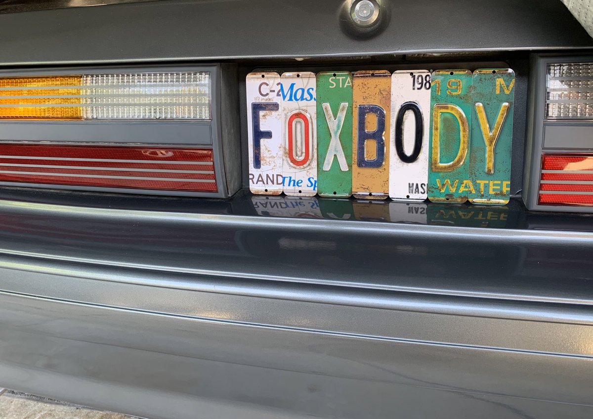 FrezzaScott's tweet image. In case you didn’t get my plate number...here  it is..#foxbody