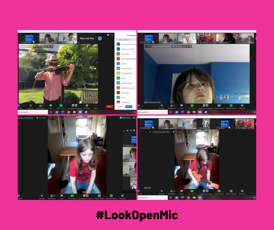 LOOK_UK's tweet photo. A huge THANK YOU to the incredible performers who entertained us during our #LookOpenMic event today - what an amazingly talented community we have!
And thank you so much to everyone who bought a ticket; your fundraising has a life-changing impact on our young people. https://t.co/gDxty27fTw