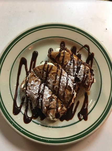 RedWhiteBasil's tweet photo. Cannoli with chocolate -- you can't make that at home! https://t.co/No4B3wH9uh